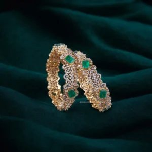Square Emerald Bangles