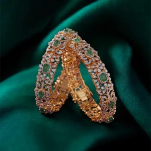 Emerald Bloom Royale Bangles
