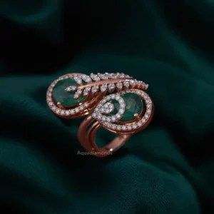 Twin Leaf Luxe Ring
