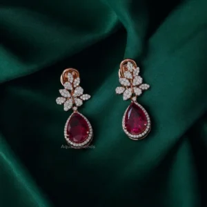 Crimson Petal Diamond Drops