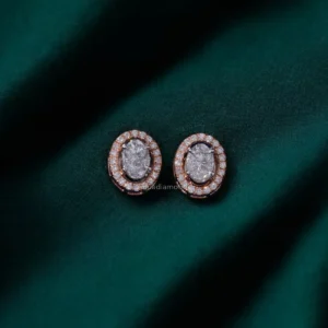 Oval Spark Diamond Studs