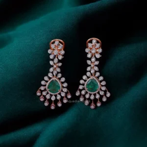 Celestial Emerald Drizzle Earrings