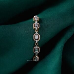 The Rose Gold Geometric Statement Bracelet