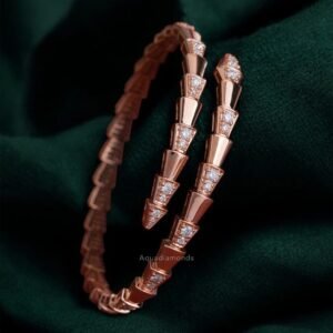 The Zenith Scale Diamond Wrap Bracelet