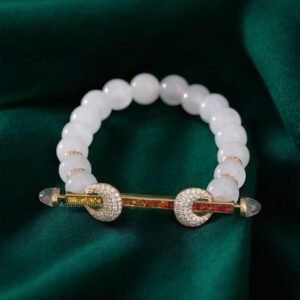 The Zen Agate Diamond Toggle Bracelet