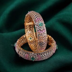 The Petal & Pavé Multistone Bangles