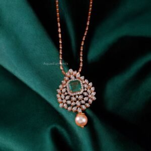 Emerald & Pearl Cascade Pendant