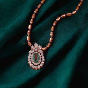 Royal Oval Emerald Crown Pendant