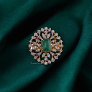 Emerald Filigree Wreath Ring