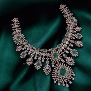The Royal Emerald Bloom Statement Necklace
