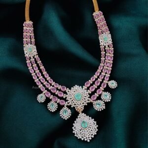 The Rose Cascade Multistrand Diamond Necklace