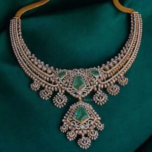 Fancy-Cut Emerald Diamond Necklace