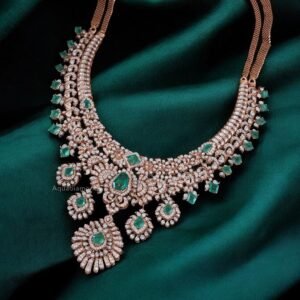 The Grand Emerald Cluster Diamond Necklace