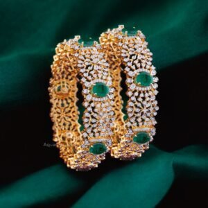 Lush Garden Emerald Bangles