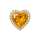 aquadiamond gemstone heart